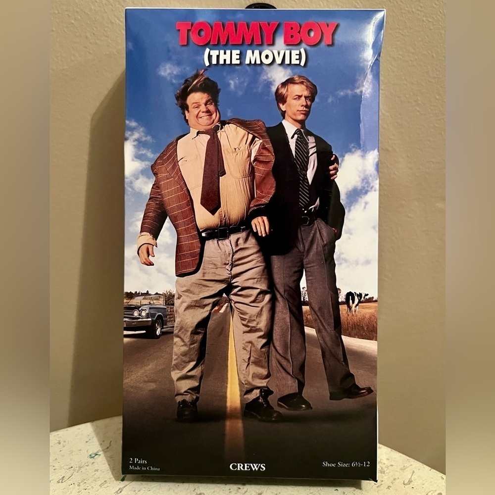 Paramount Tommy Boy Movie Crew Socks NWT